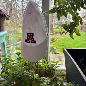 Arizona White Cap with Embroidered Logo